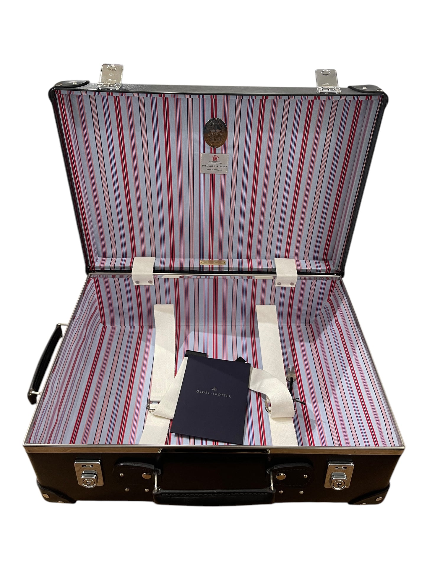 Globe Trotter x Turnbull & Asser Black Leather Limited Edition 21" Suitcase