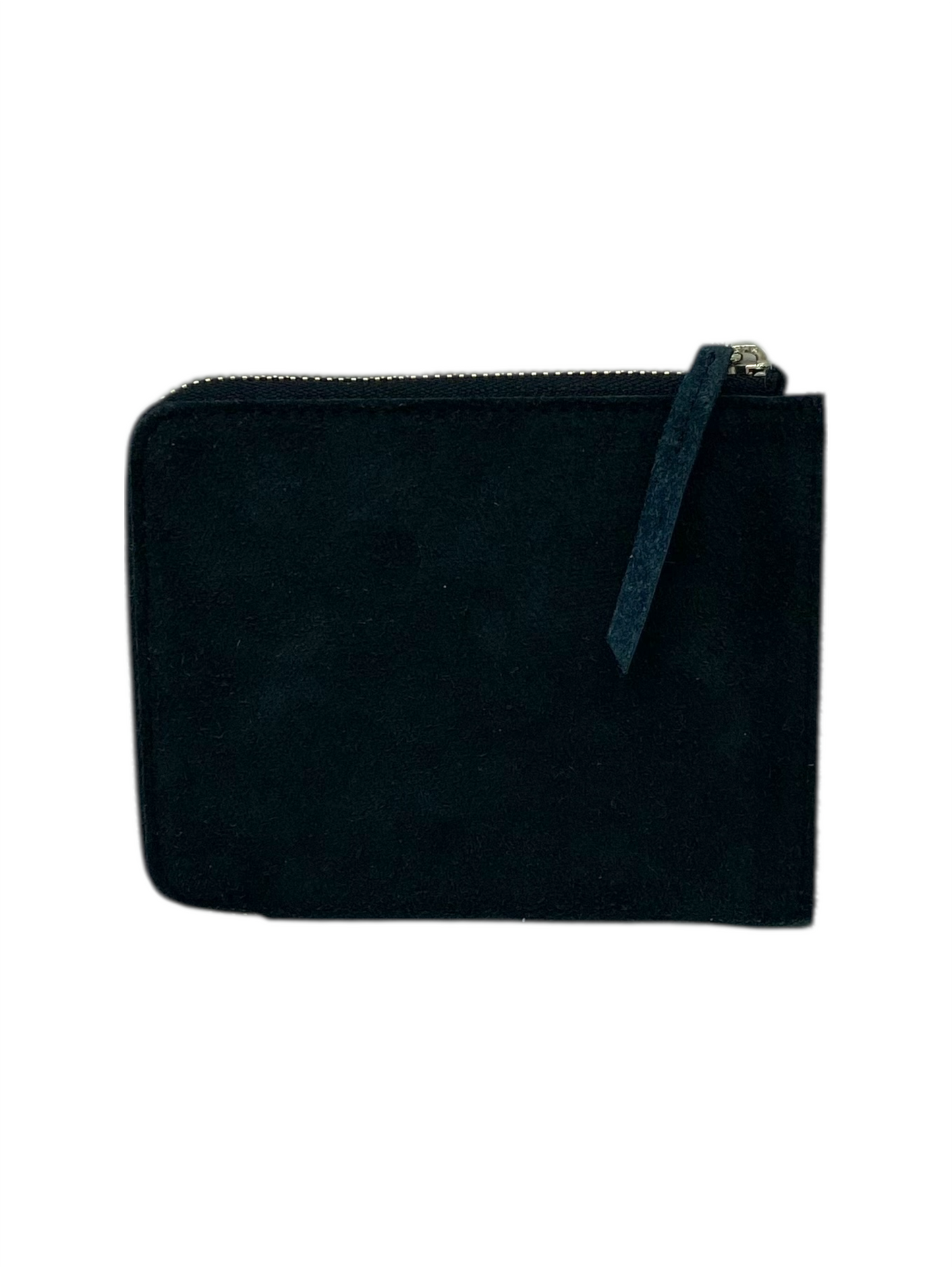 Hobo Black Cow Suede Zip Card Case