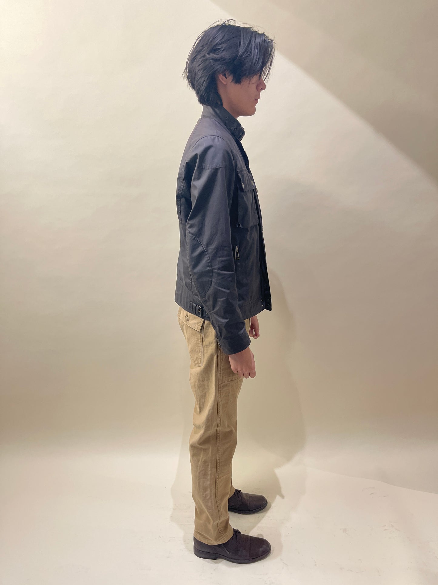 Belstaff Dark Brown Waxed Cotton Racemaster Jacket 40