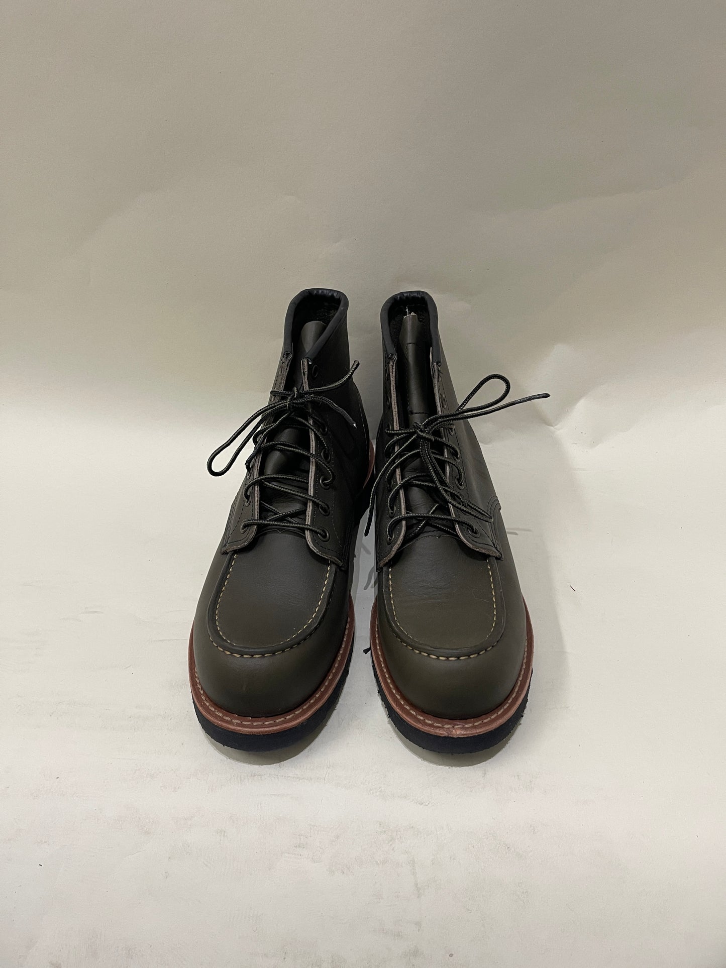 Red Wing Shoes Dark Green Leather Classic Moc Toe Boots 10 M / 11.5 W