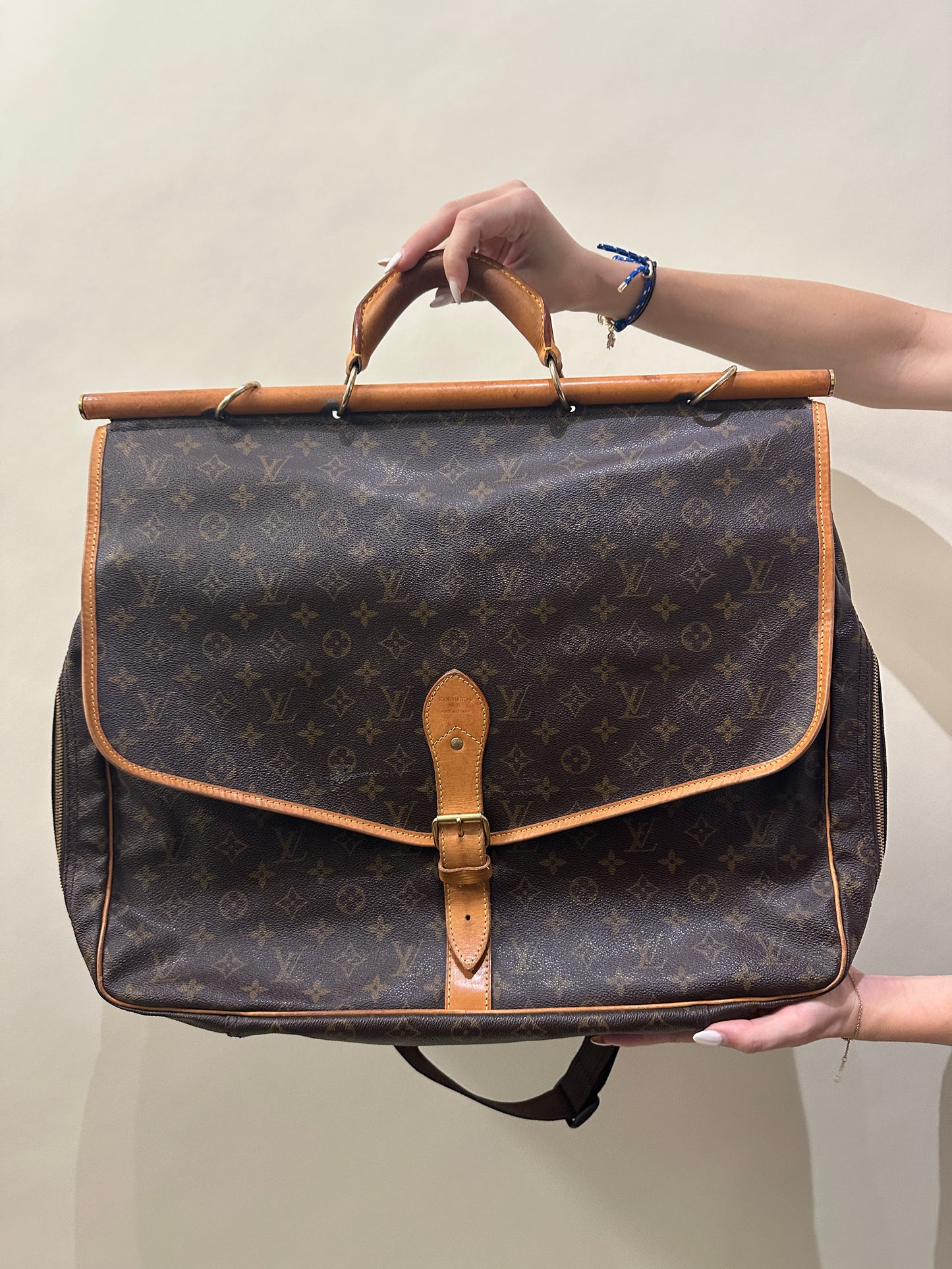 Louis Vuitton Brown Monogram Sac Chasse Hunting Bag
