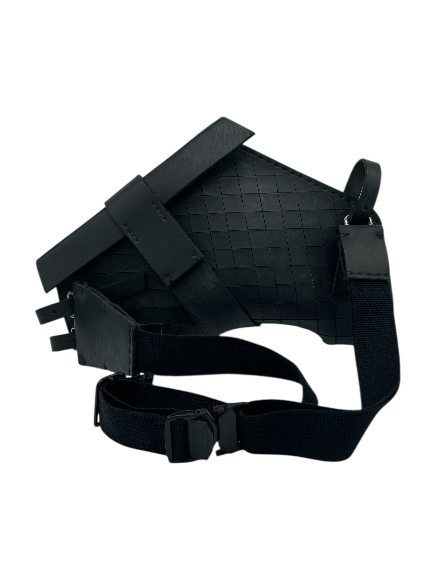 Omtura Black Horsehide Alas Cetus Sling Bag