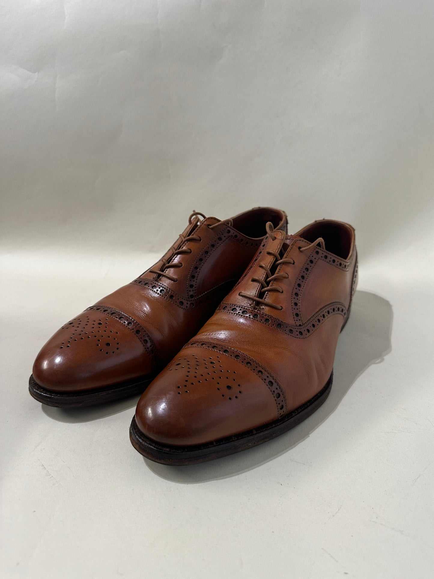 Crockett & Jones Dark Brown Leather Savile Monk Strap Shoes 9.5 M / 11 W