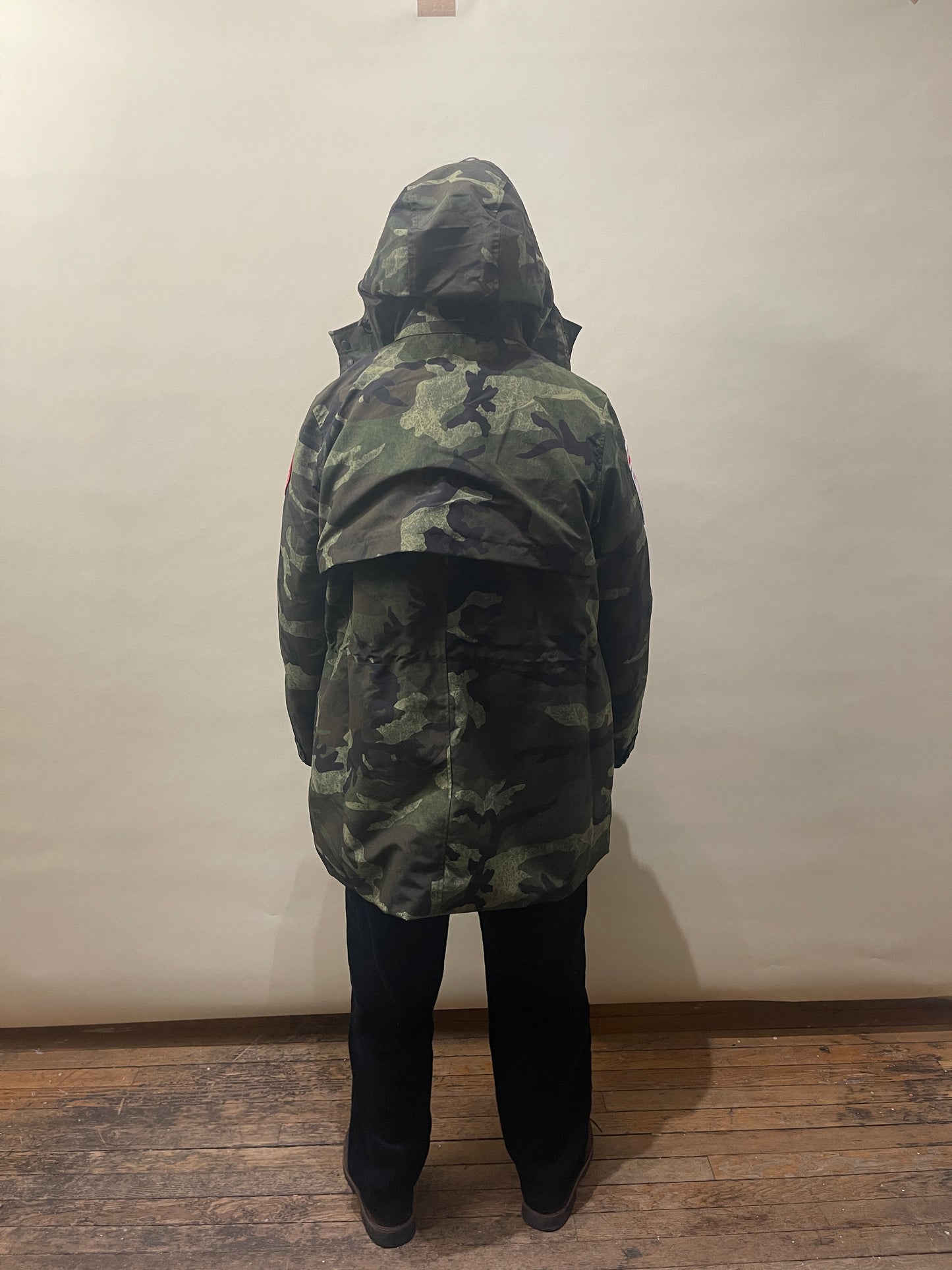 Canada Goose x Rhude x NBA Green Washed Camo Portage Jacket Large - L