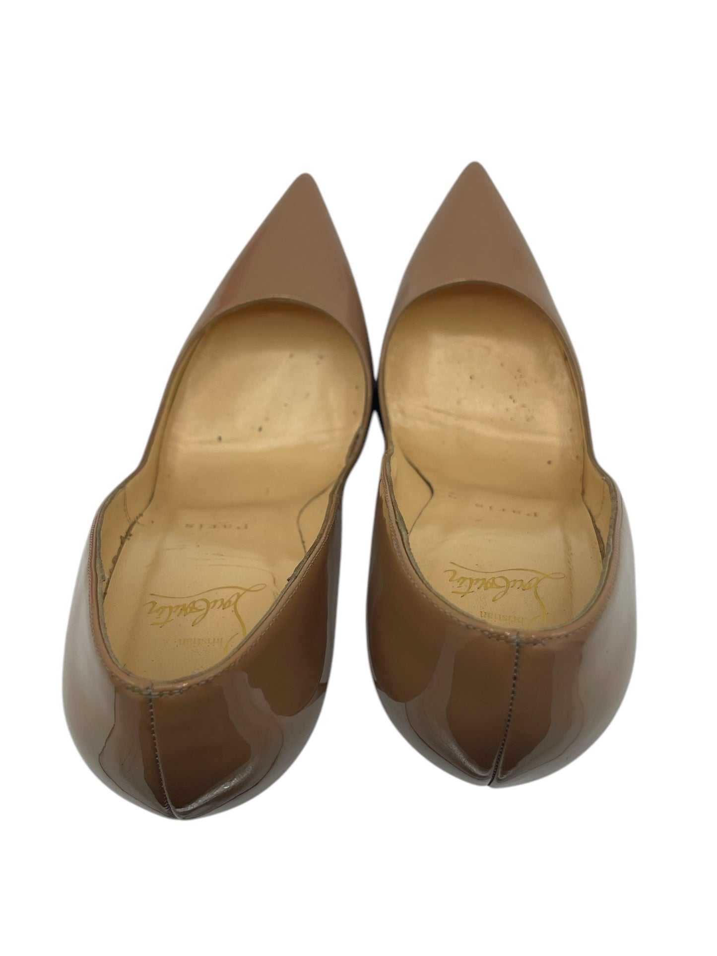 Christian Louboutin Beige Patent Leather Kate Pumps 7.5 M / 9 W