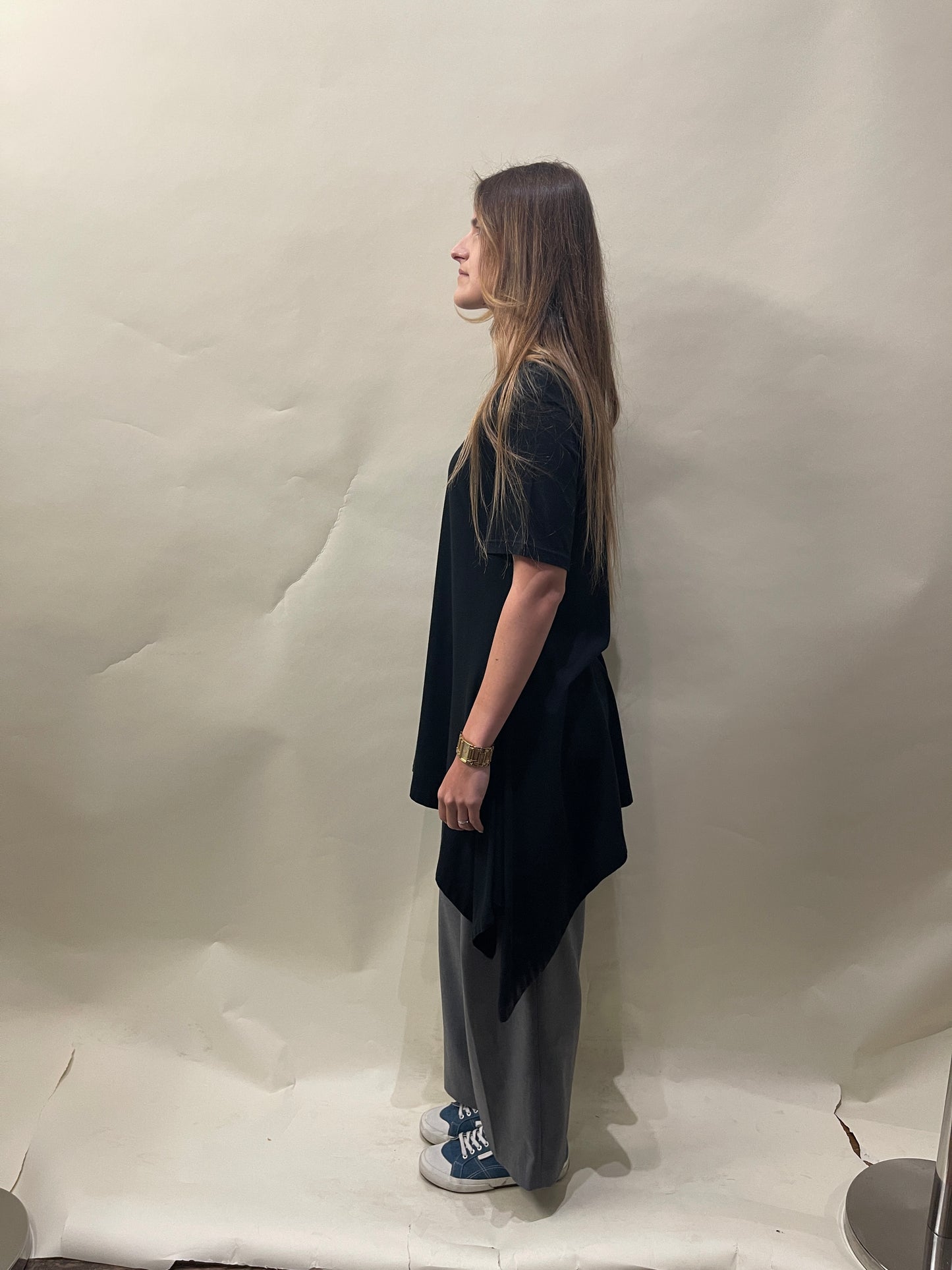 GroundY Black Cotton Blend T-Shirt Dress Small - S