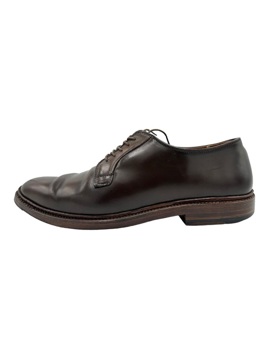 Alden 93911 Cigar Shell Cordovan Plain Toe Blucher Dress Shoes - Genuine Design Luxury Consignment for Men. New & Pre-Owned Clothing, Shoes, & Accessories. Calgary, Canada