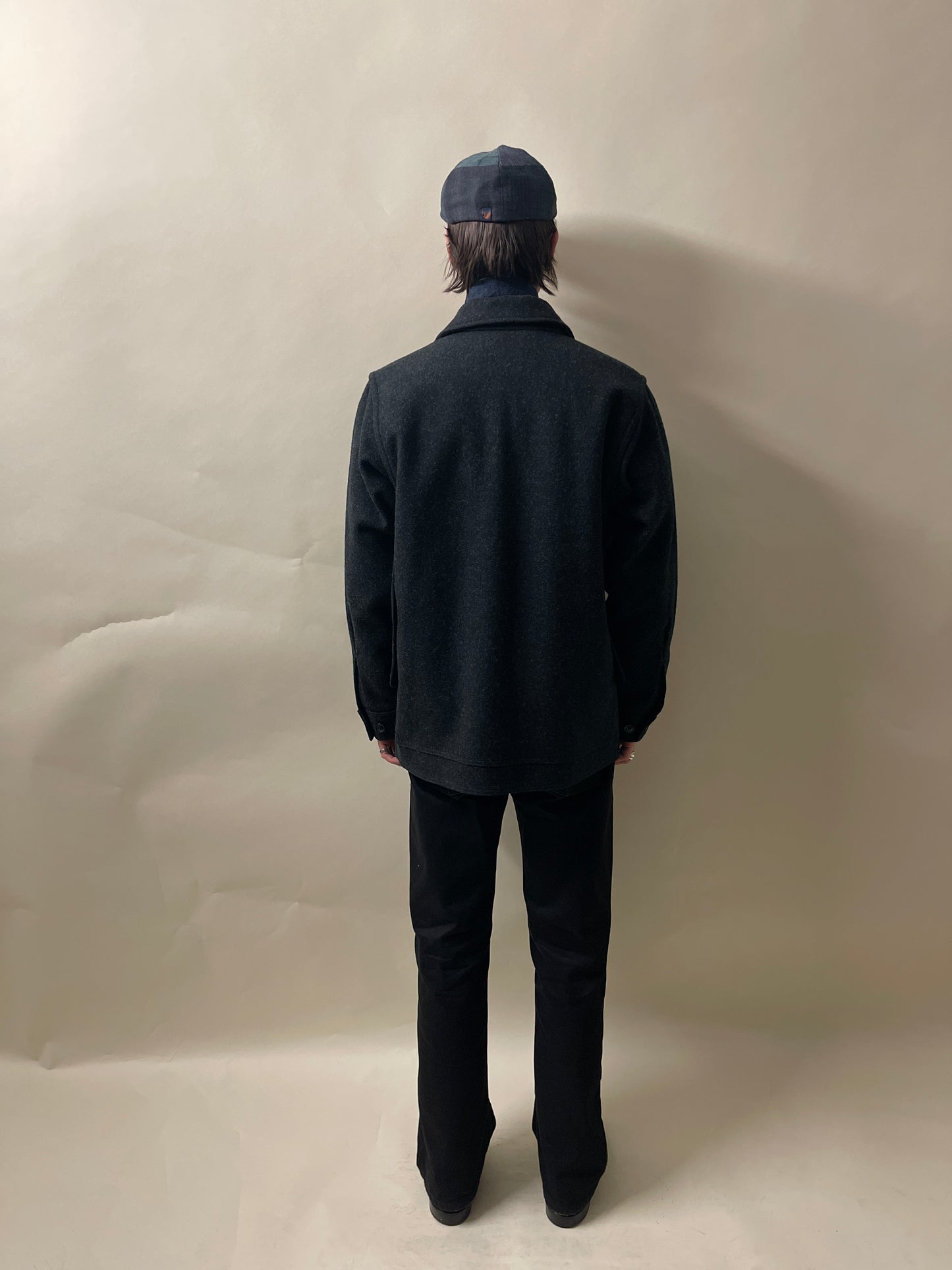 Filson Charcoal Grey Wool Mackinaw Cruiser Jacket Medium - M