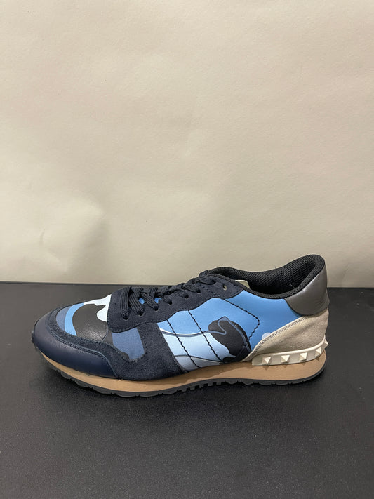 Valentino Blue Camo Rockrunner Sneakers 8 M / 9.5 W