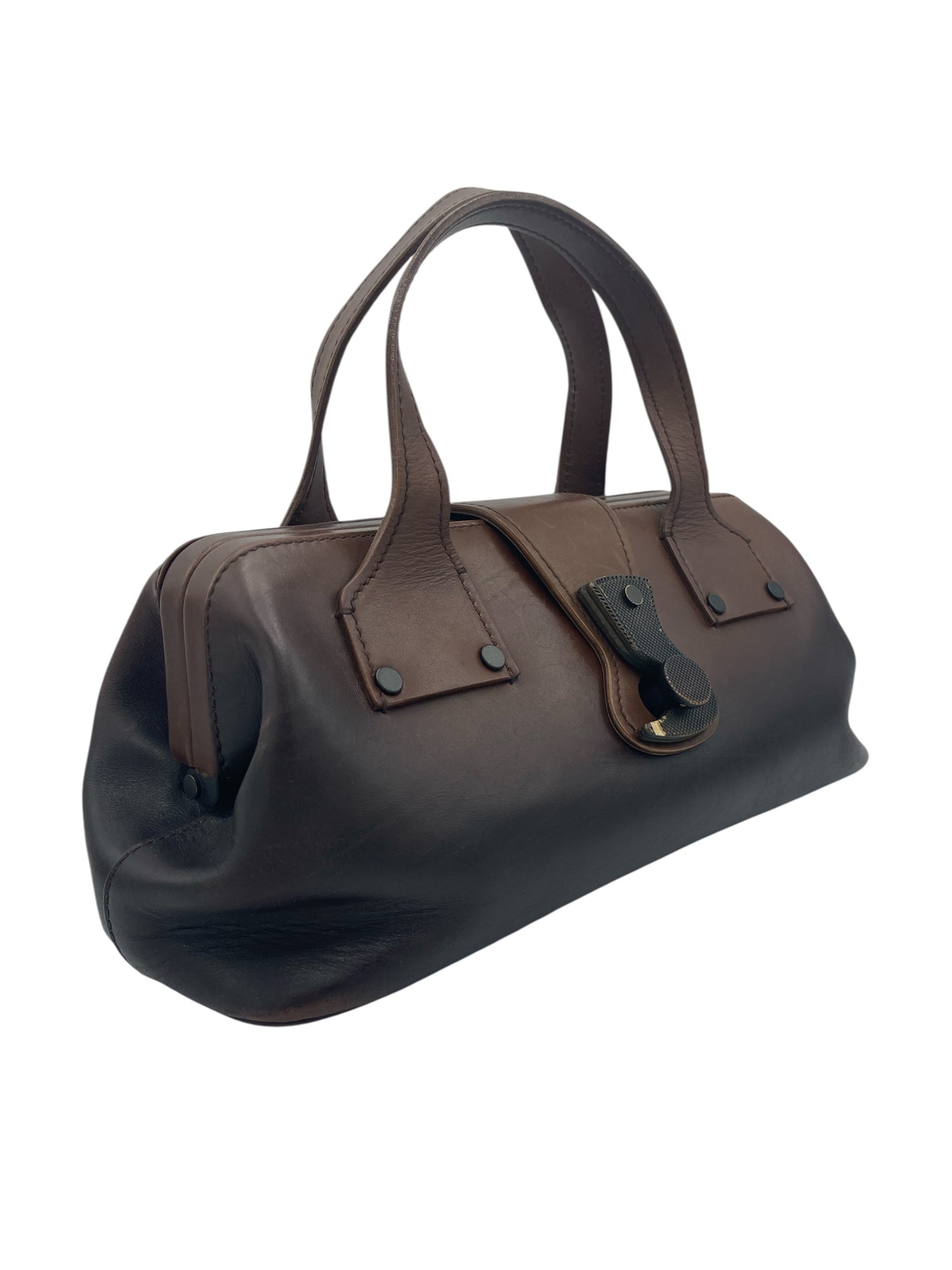 Gucci Gradient Brown Leather Doctor Bag