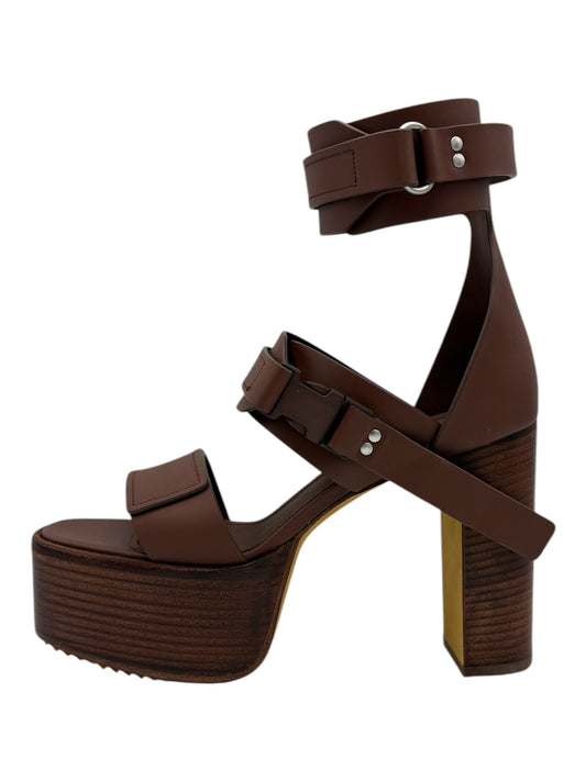 Rick Owens Throat Platform Kiss Sandals 7.5 M / 9 W