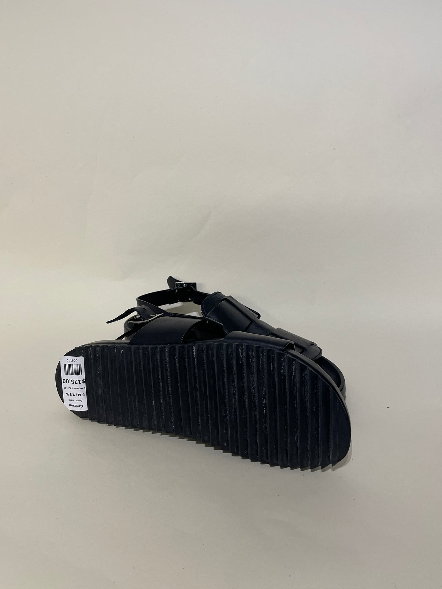 Grenson Black Leather Slingback Sandals 8 M / 9.5 W
