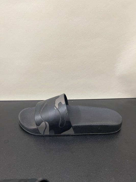 Valentino Black & Grey Camo Rubber Slides 10 M / 11.5 W