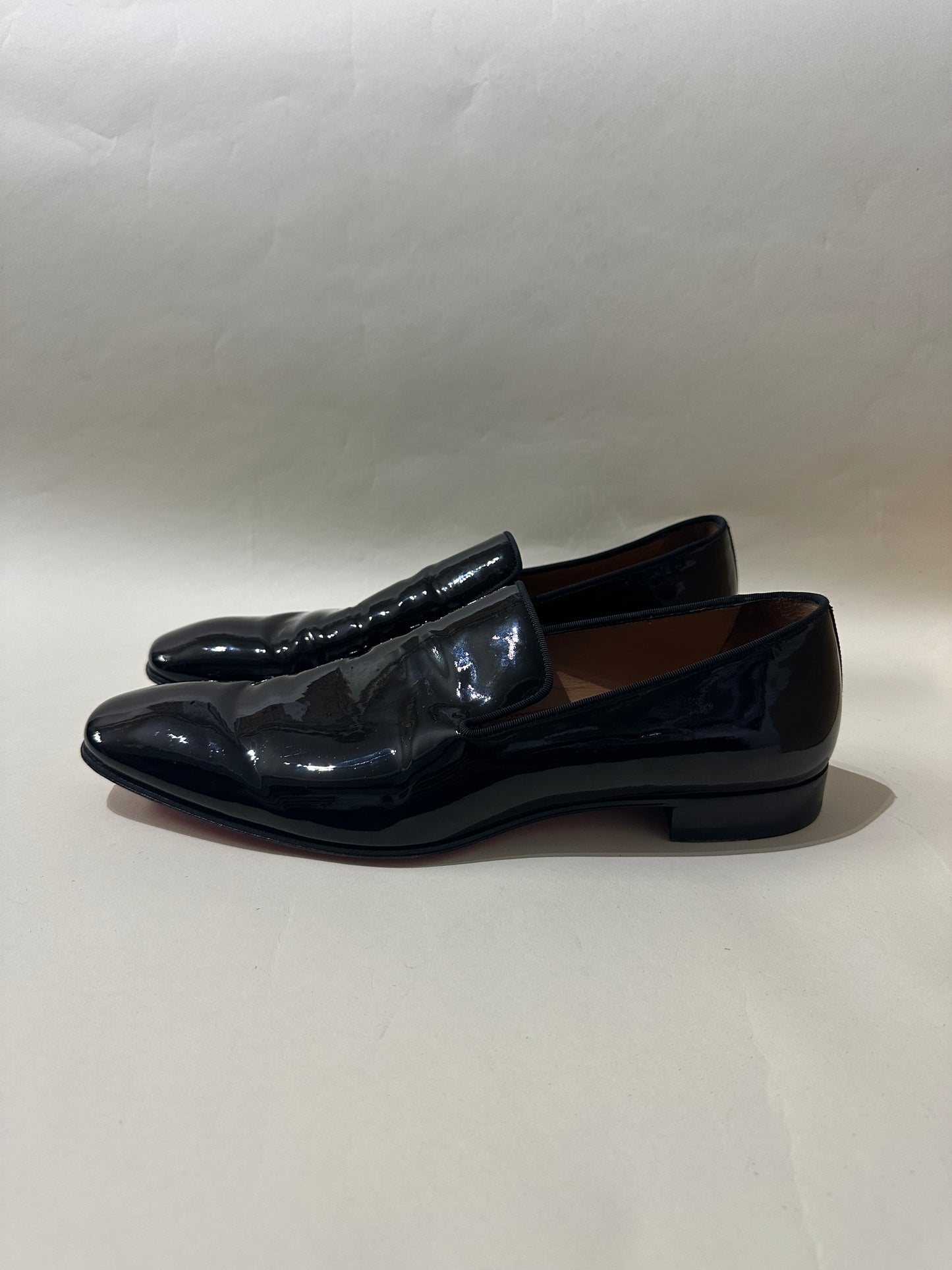 Christian Louboutin Black Patent Calf Dandelion Loafers 11 M / 12.5 W