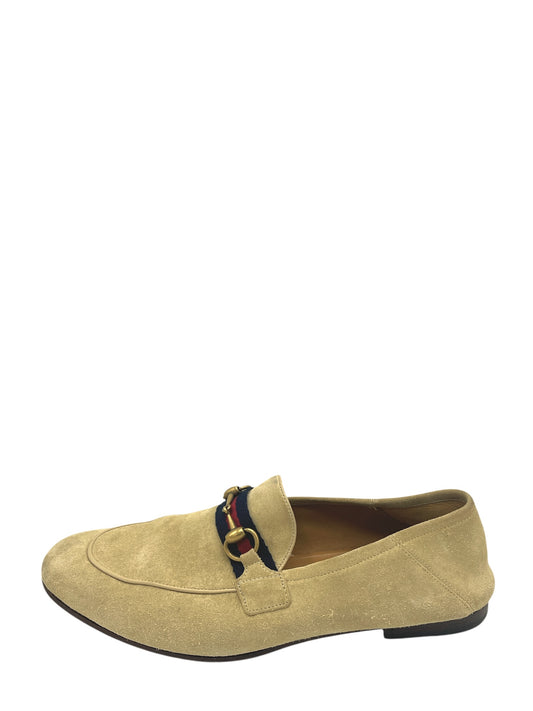 Gucci Light Tan Suede Horsebit Loafers 10 M / 11.5 W