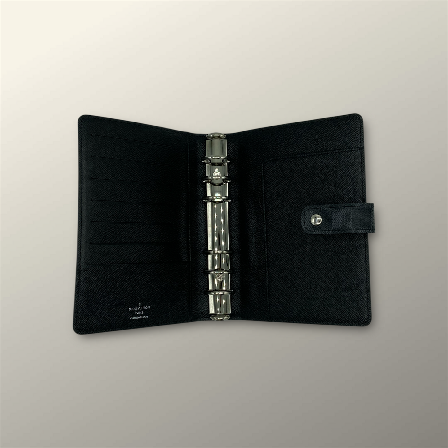 Louis Vuitton Black & Grey Damier Canvas Agenda Cover