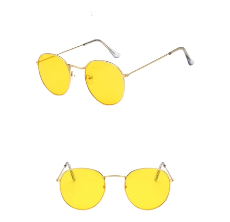 Wire Frame Circular Lens Sunglasses