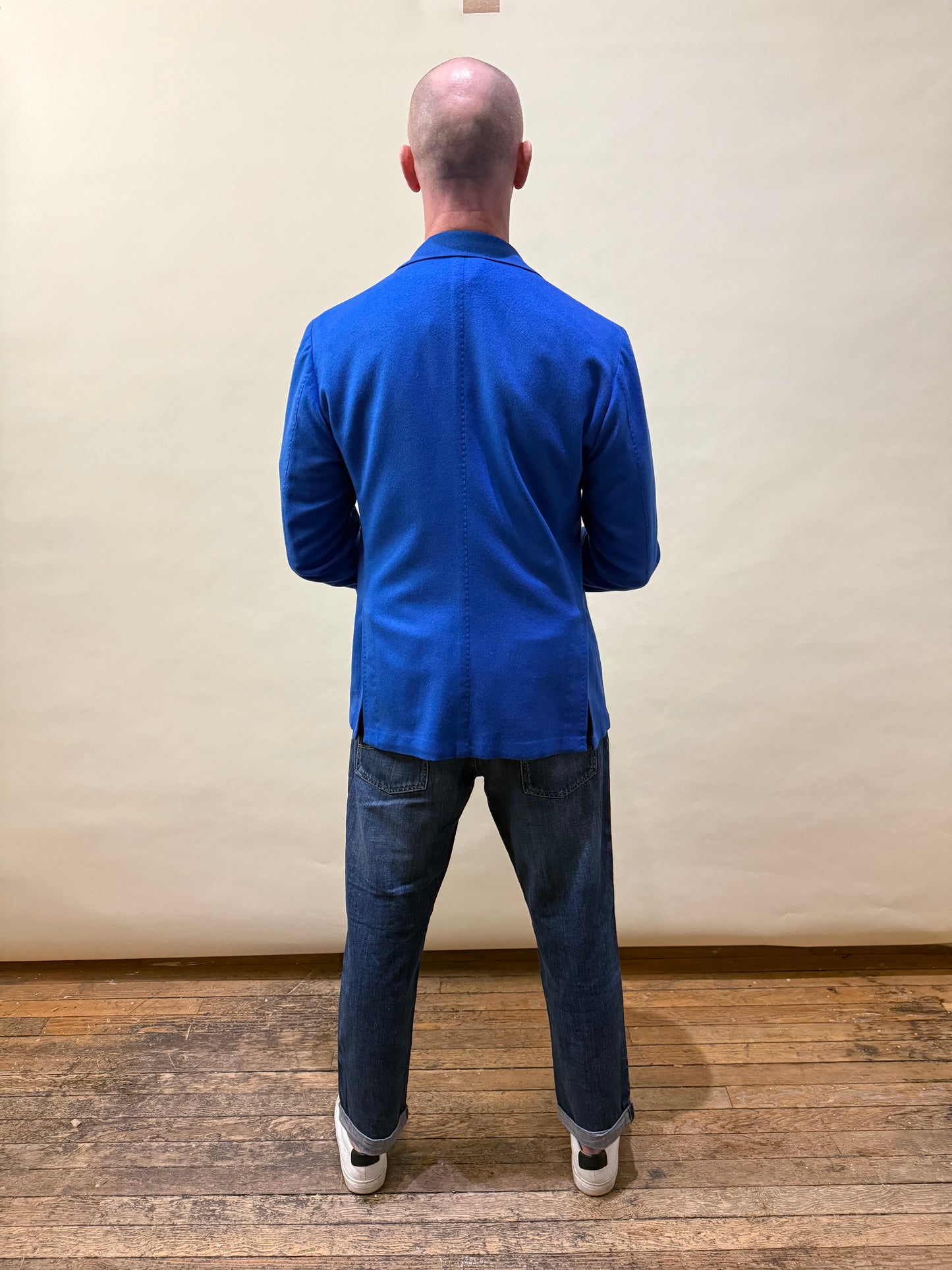 Sartorio Napoli Cobalt Blue Cashmere Unlined Sport Coat 42R