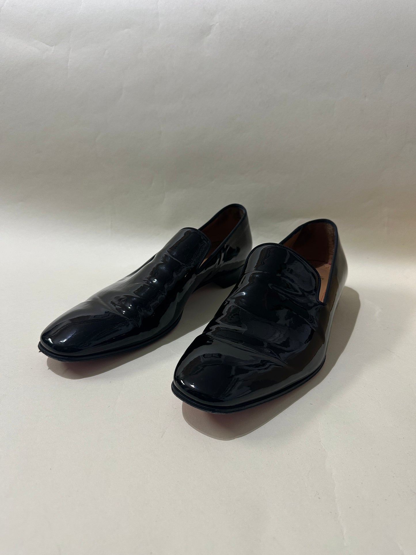 Christian Louboutin Black Patent Calf Dandelion Loafers 11 M / 12.5 W