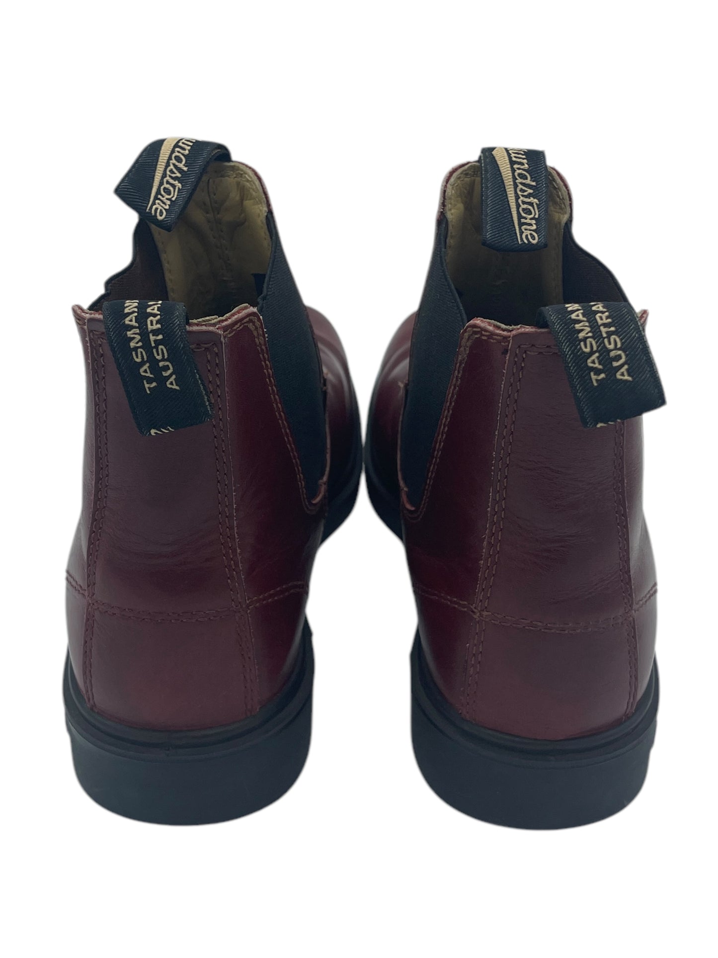 Blundstone Maroon Leather Square Toe Chelsea Boots 9.5 M / 11 W