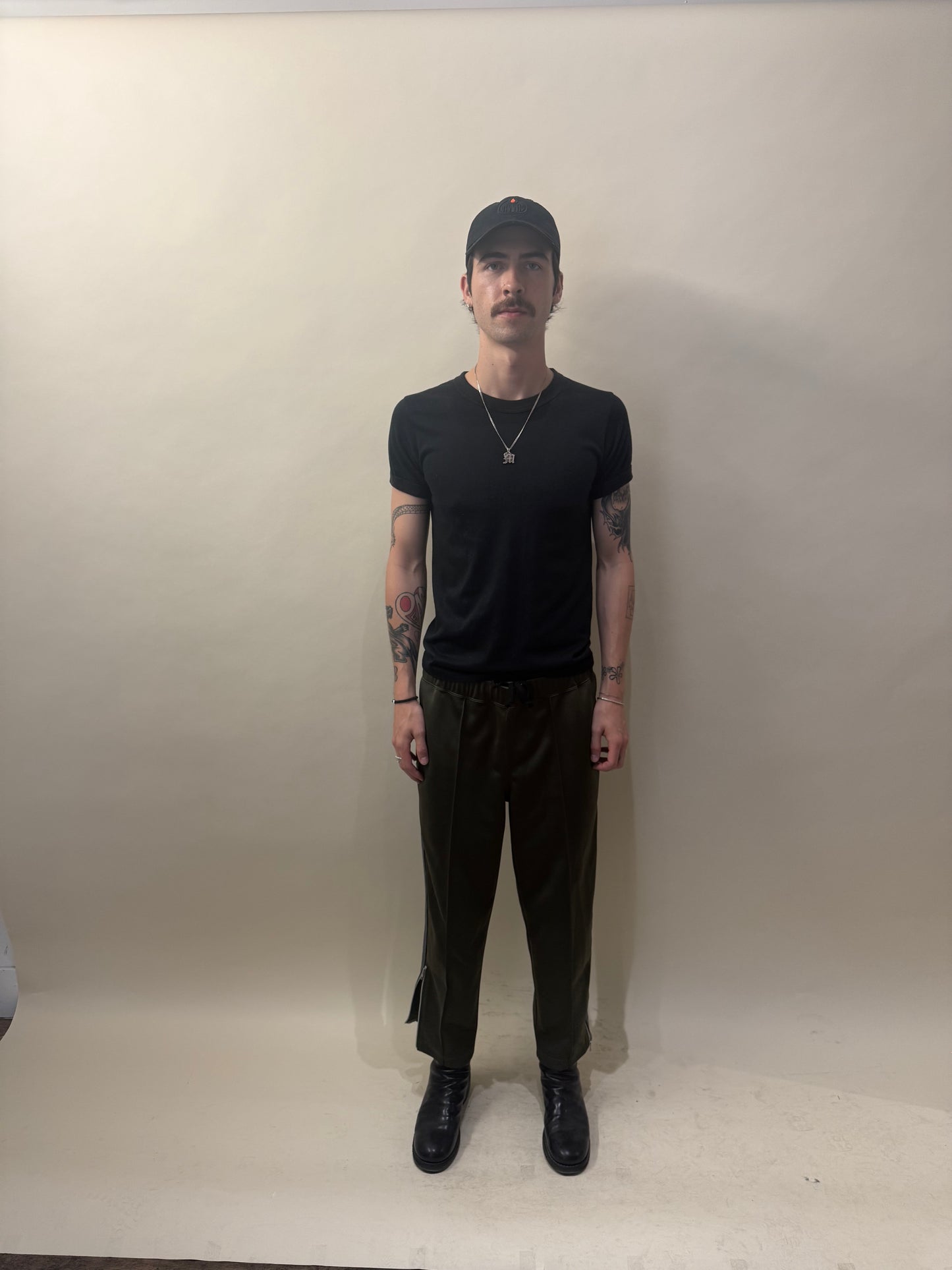 Comme Des Garcons Olive Green Side Stripe Track Pants Extra Large - XL