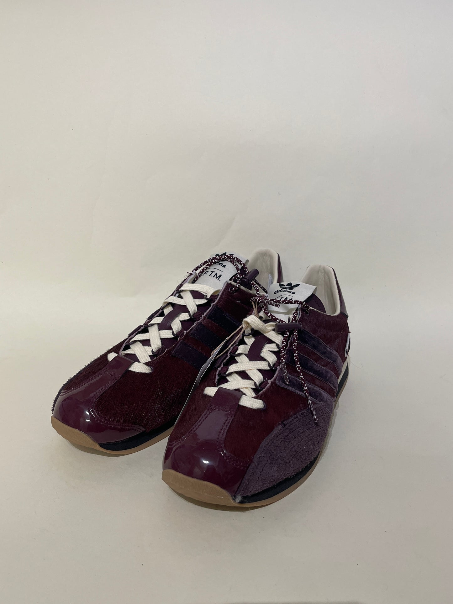 Adidas x Song For The Mute Maroon Pony Hair Country OG Sneakers 8.5 M / 10 W