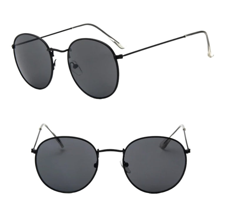 Wire Frame Circular Lens Sunglasses