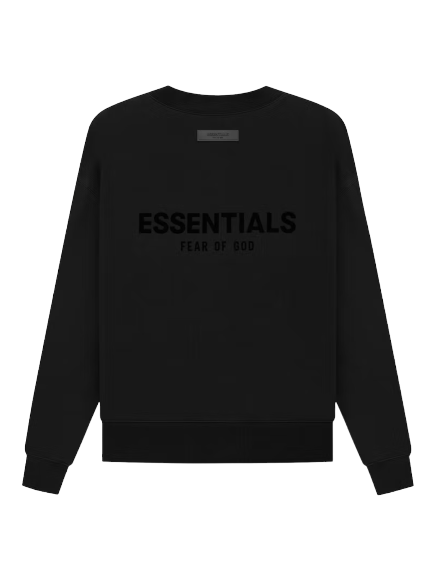 Essentials Fear of God Stretch Limo Black Crewneck Sweatshirt SS22 - Genuine Design Luxury Consignment Calgary, Canada New & Pre-Owned Authentic Clothing, Shoes, Accessories.