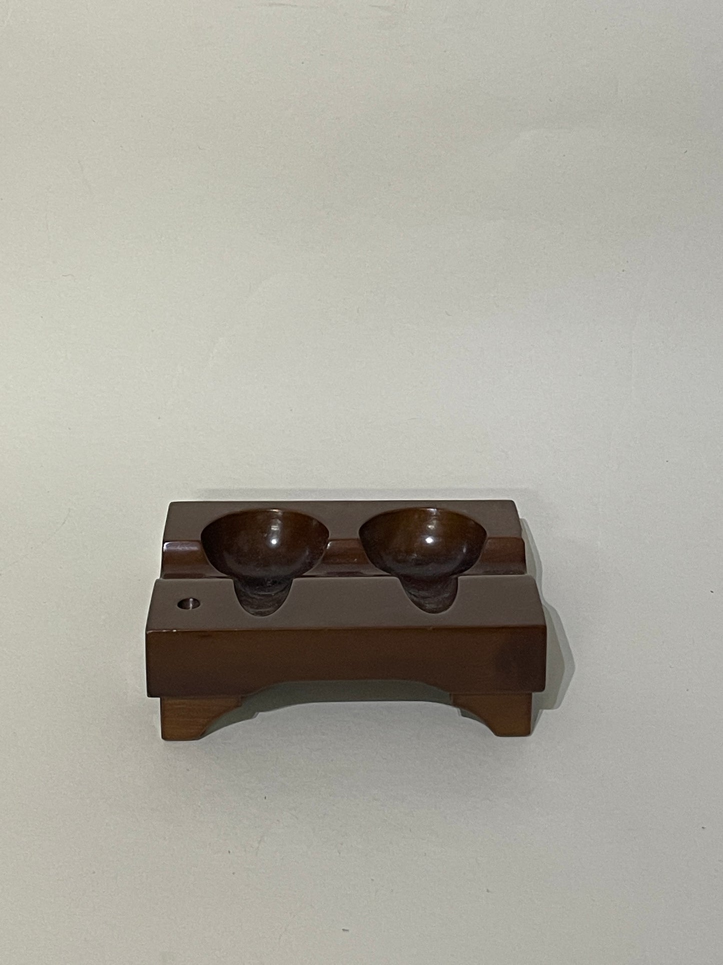 Dunhill Wooden Triple Pipe Stand