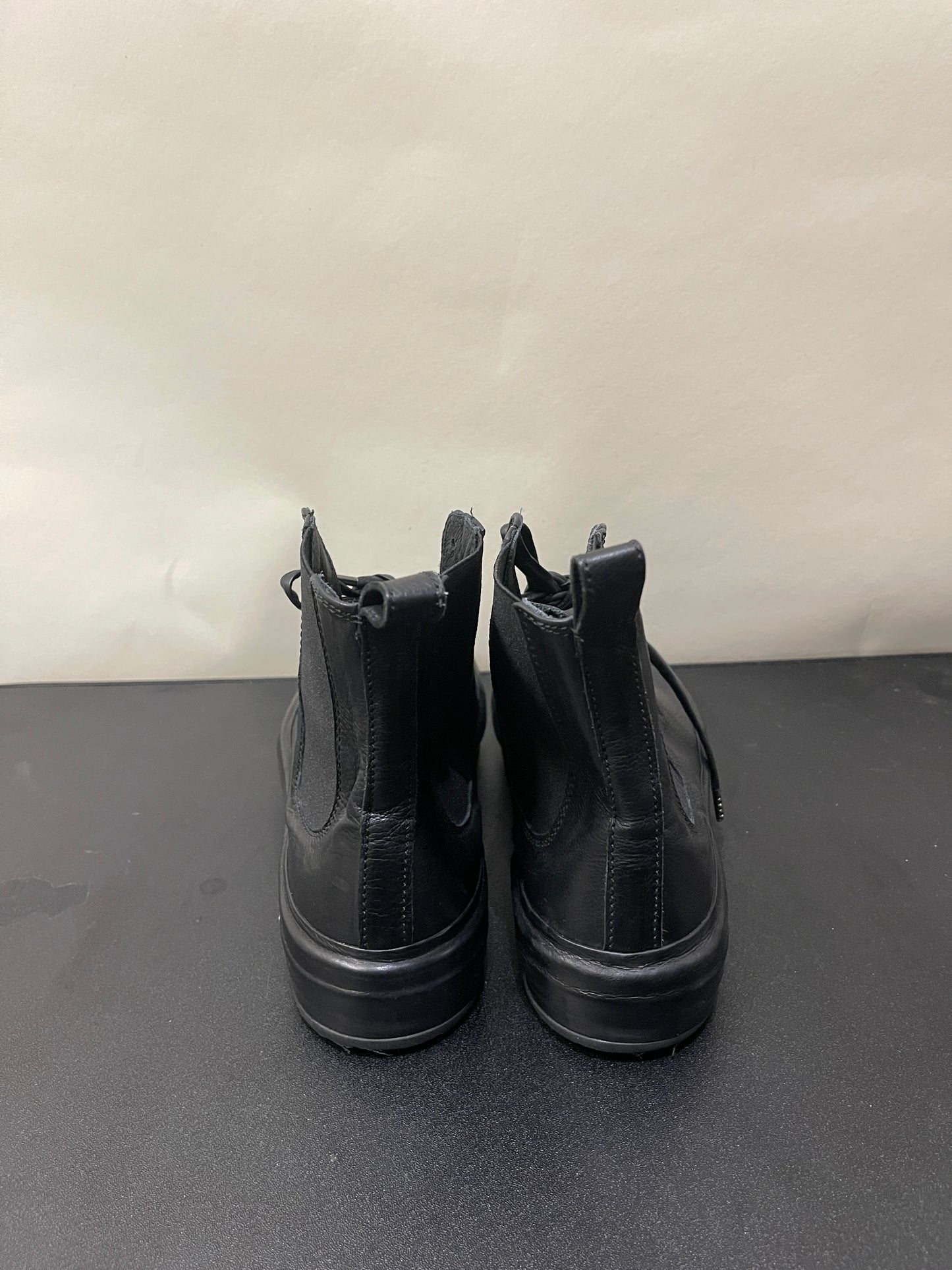 Officine Creative Black Leather Cap Toe Chelsea Sneakers 7 M / 8.5 W