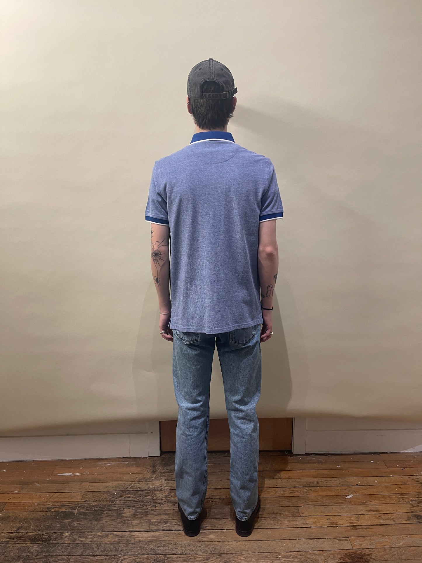 Givenchy Blue Cotton SS Polo Shirt Medium - M
