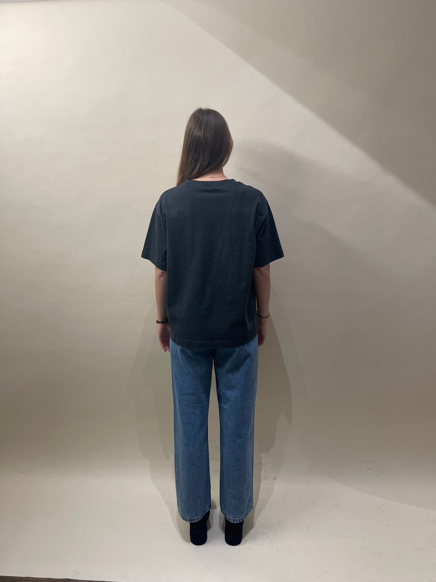 Acne Studios Faded Black Small Logo SS T-Shirt Large - L