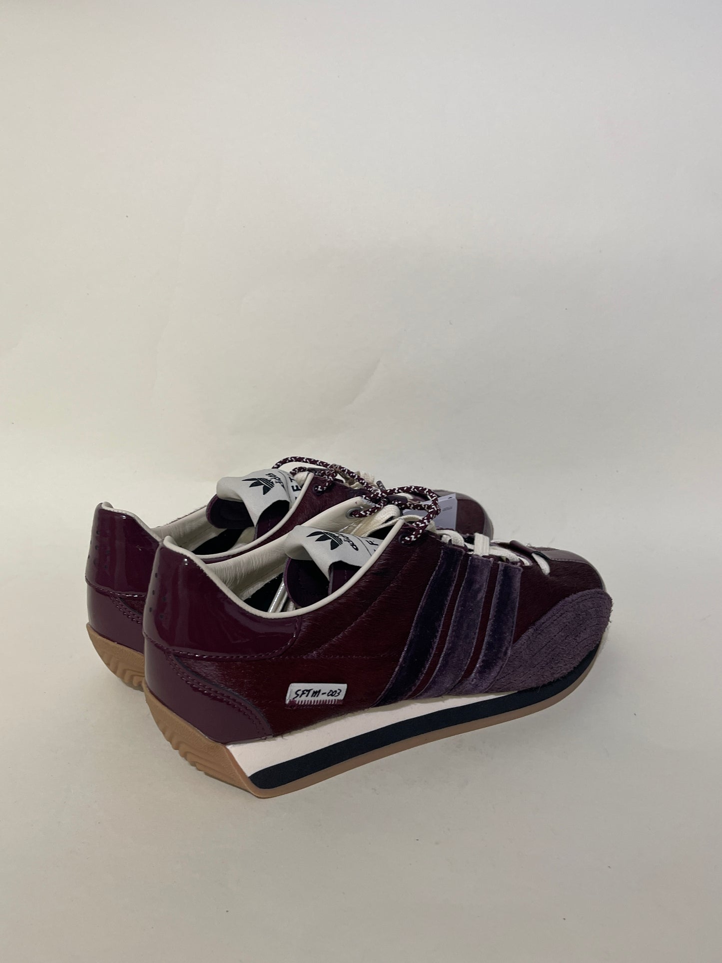 Adidas x Song For The Mute Maroon Pony Hair Country OG Sneakers 8.5 M / 10 W