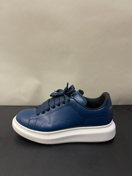 Alexander McQueen Navy Leather Oversized Sneakers 8 M / 9.5 W