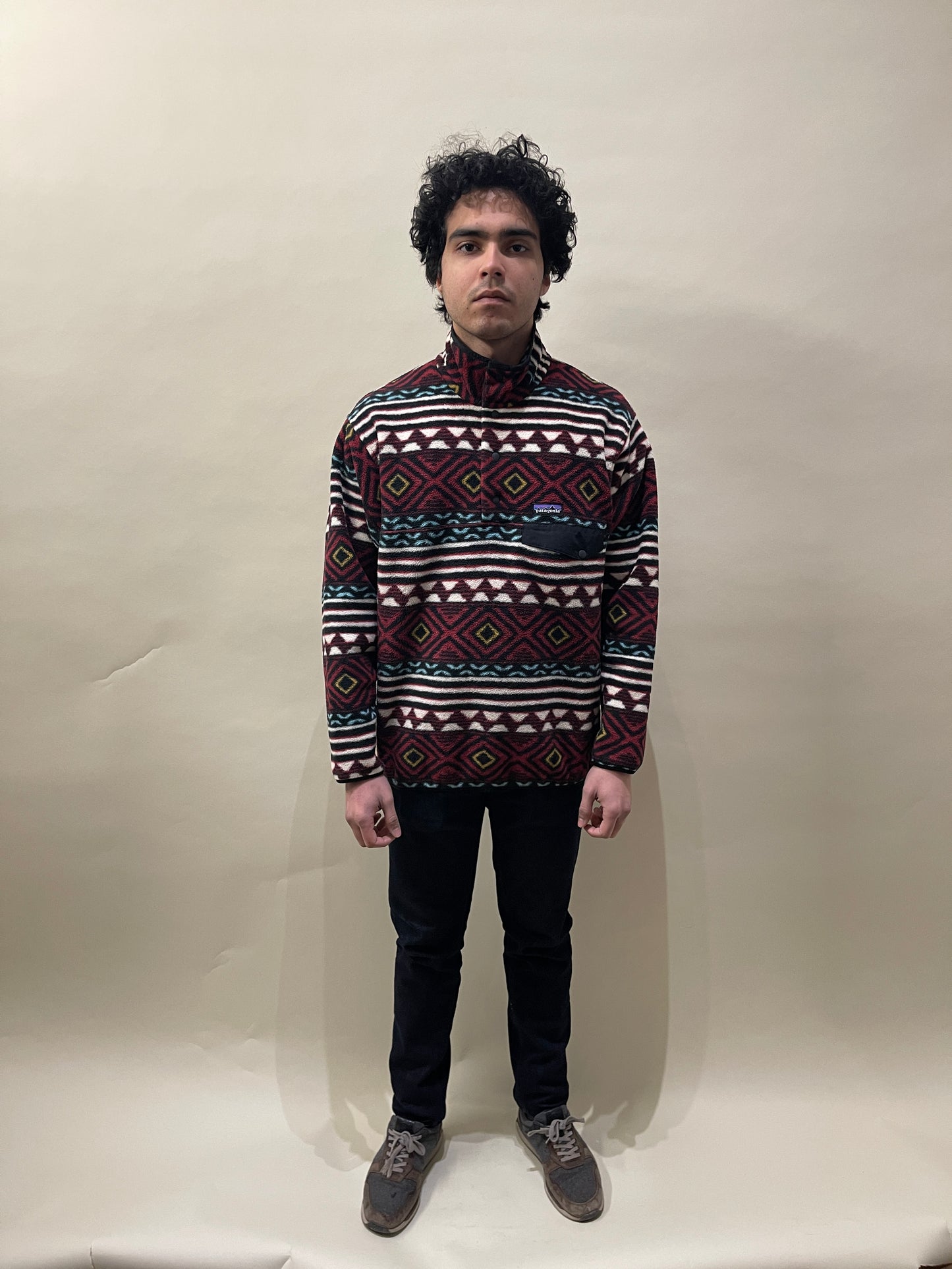 Patagonia Multicolour Synchilla Aztec Pattern Fleece Pullover Medium - M