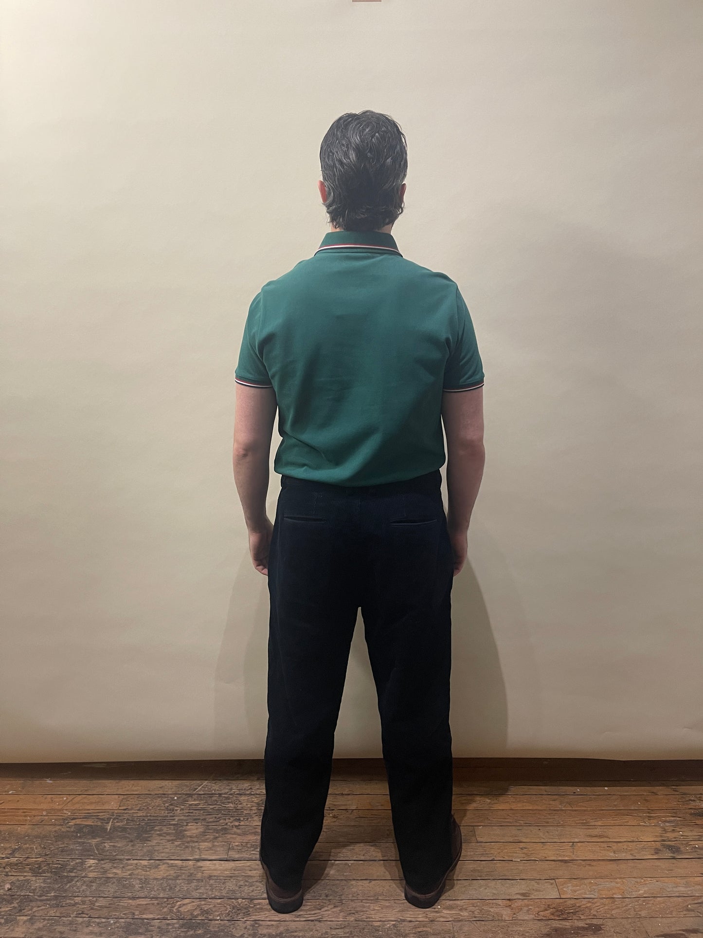 Moncler Forest Green Cotton Pique Chest Logo SS Polo Shirt Extra Large - XL