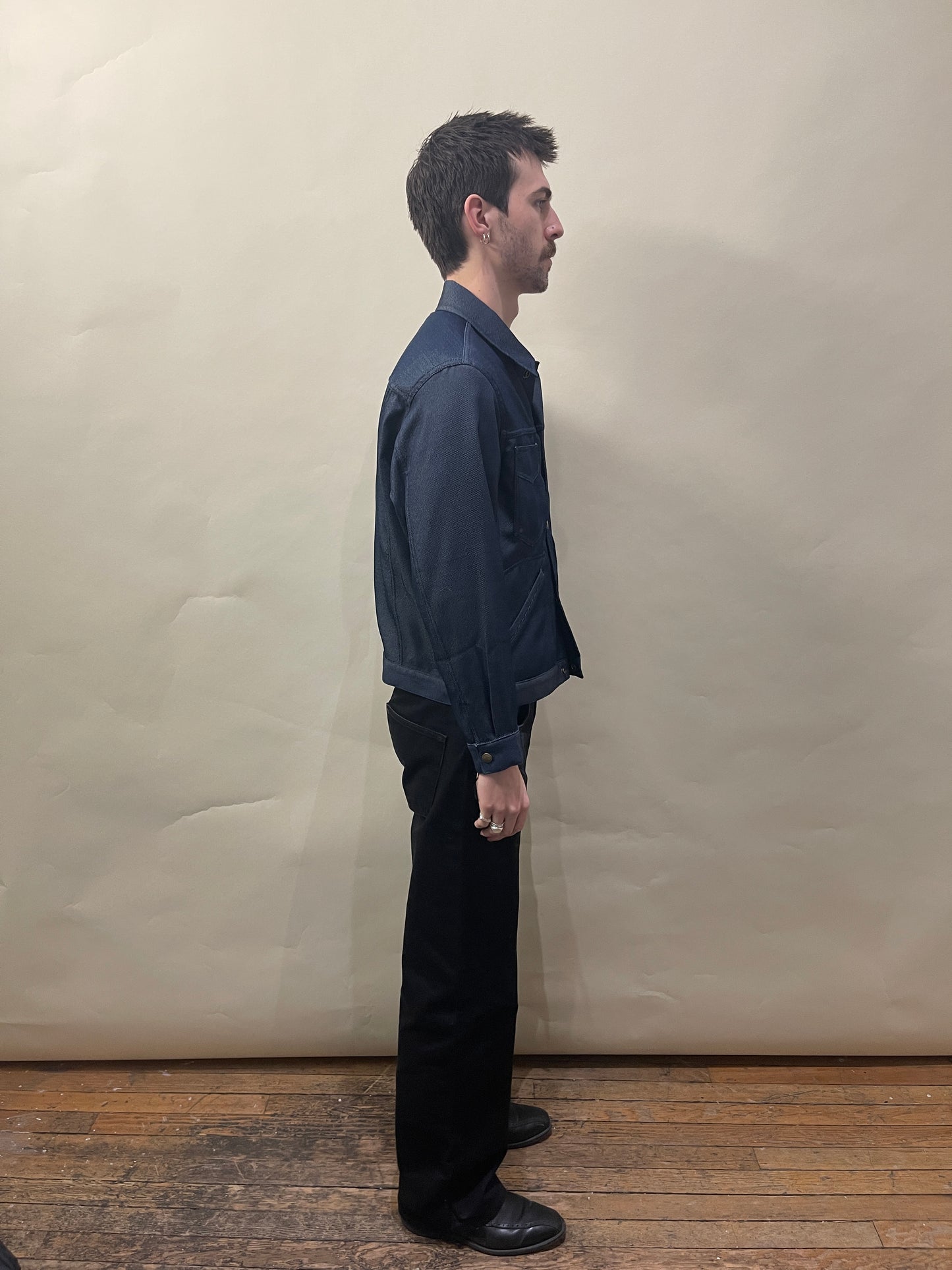 Needles Indigo Blue Polyester Twill Type 2 Jacket Small - S