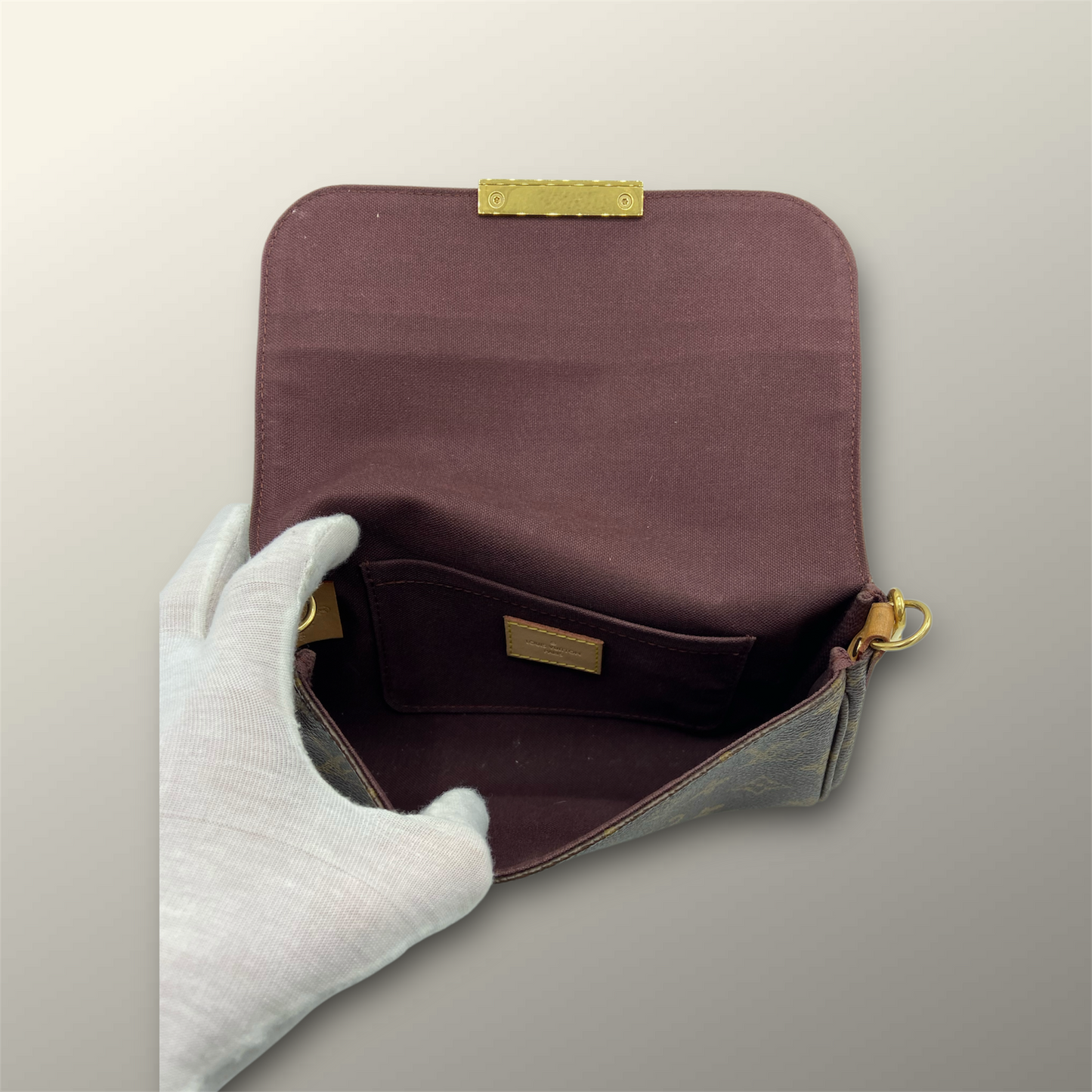 Louis Vuitton Brown Monogram Coated Canvas Favourite PM Bag