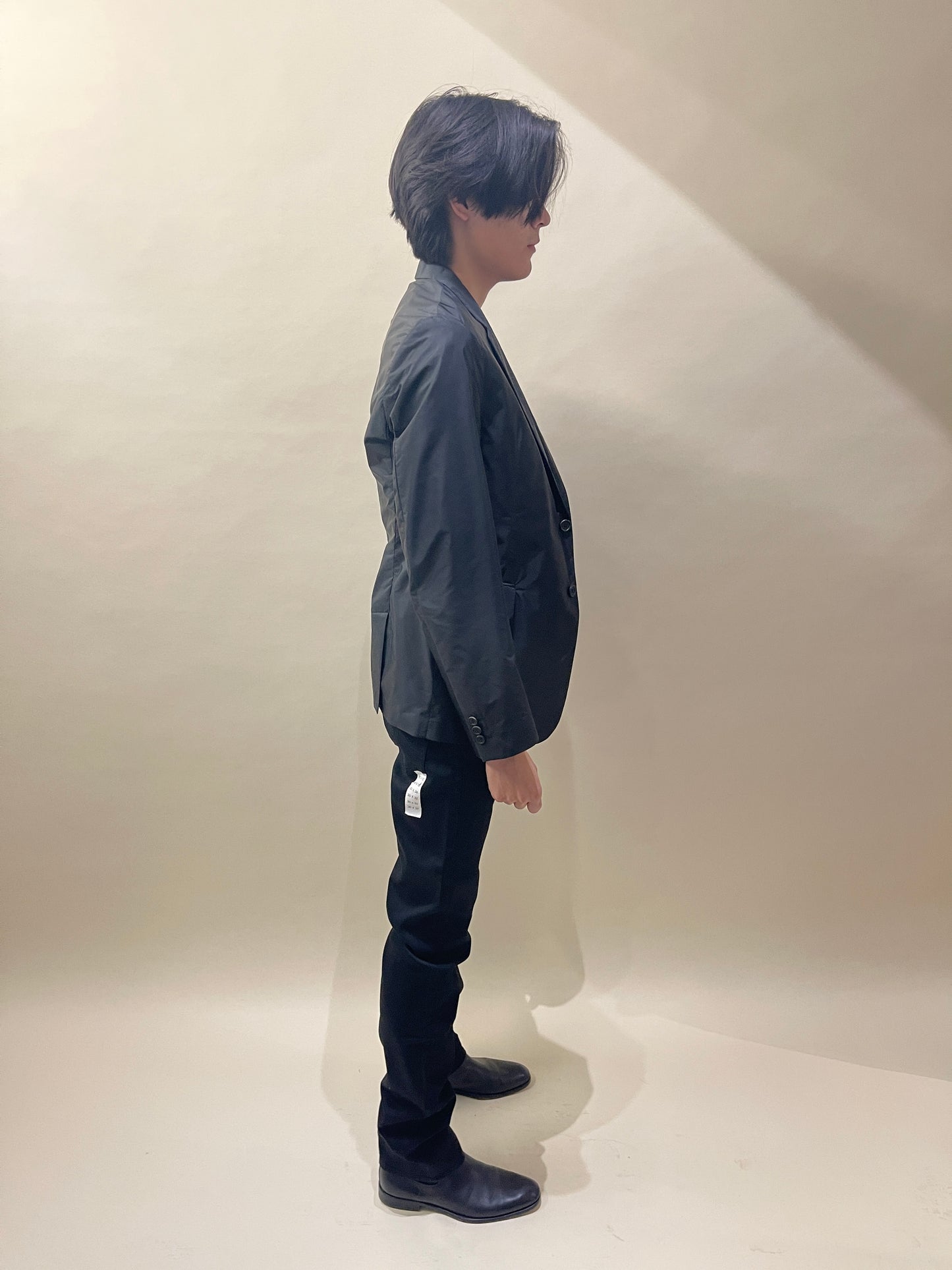 Prada Black Nylon Sport Coat 44