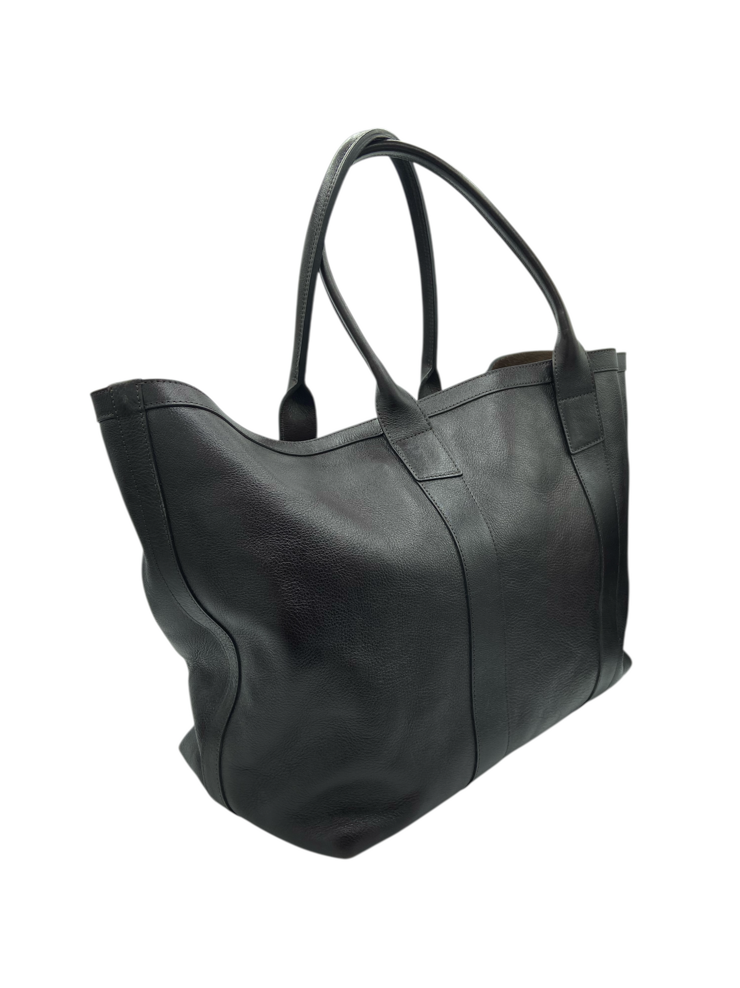 Lotuff Chocolate Brown Leather Working Tote I