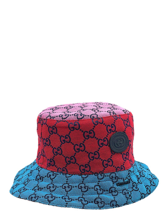 Gucci Multicolour Reversible Monogram Heavy Cotton Bucket Hat