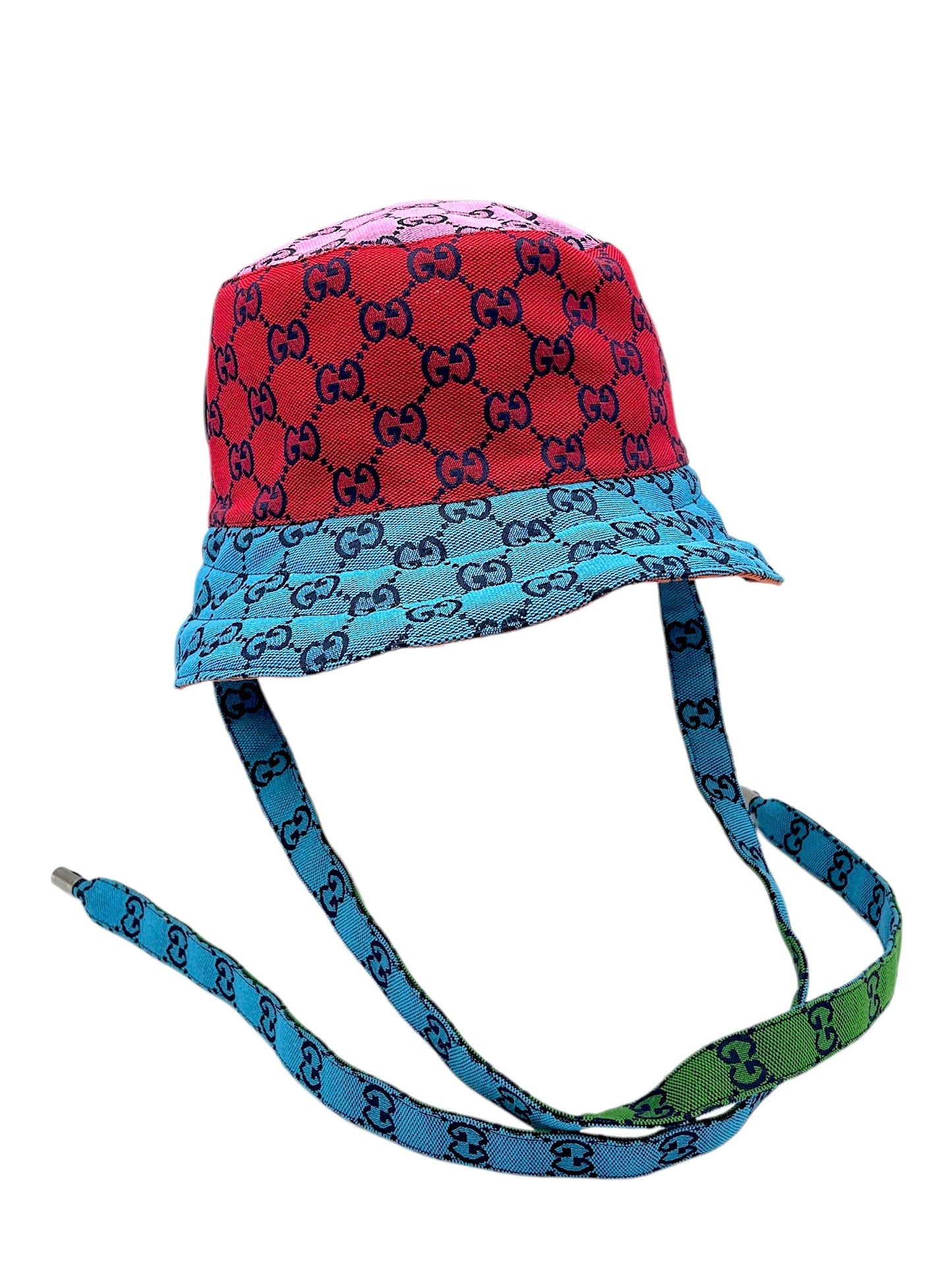 Gucci Multicolour Reversible Monogram Heavy Cotton Bucket Hat