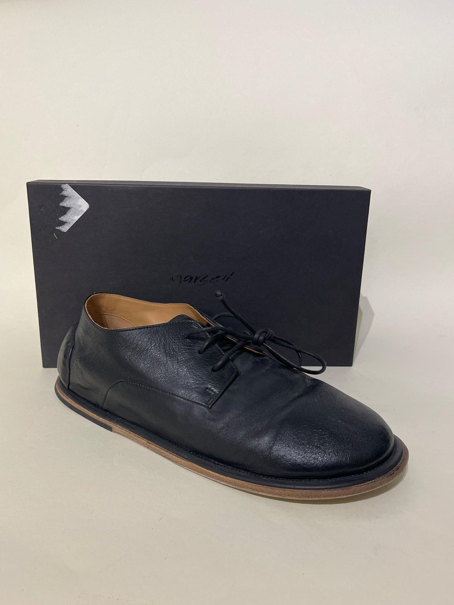 Marsèll Black Leather Guardella Derby Shoes 8 M / 9.5 W
