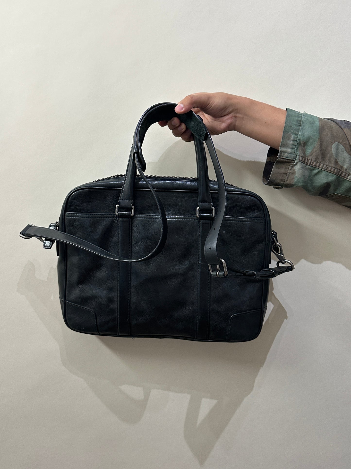 Coach Black Leather Metropolitan Workbag