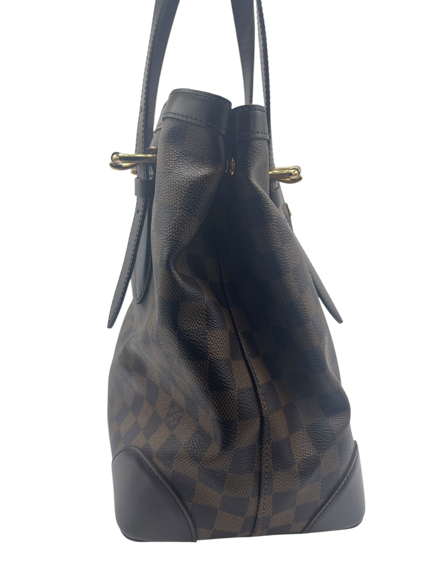 Louis Vuitton Brown Checker Monogram Hampstead MM Damier Ebene Tote