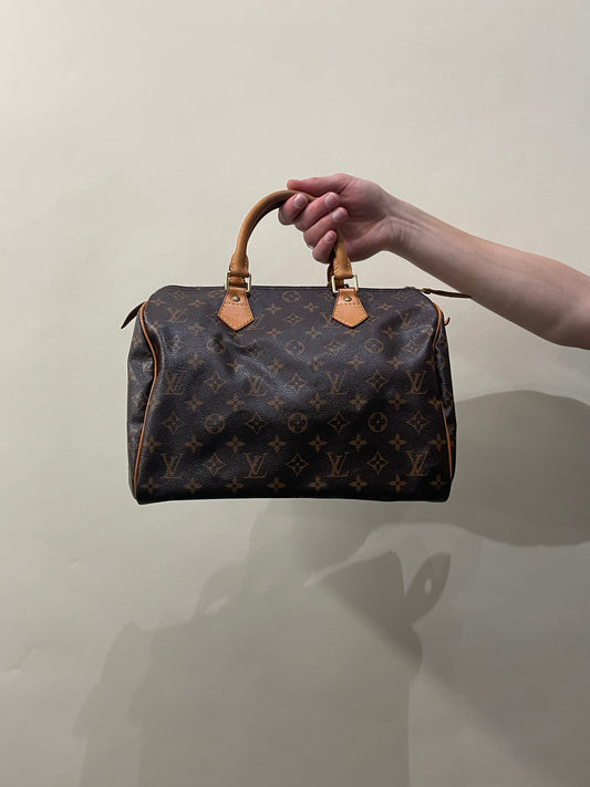 Louis Vuitton Brown Coated Canvas Monogram Speedy 30 Bag
