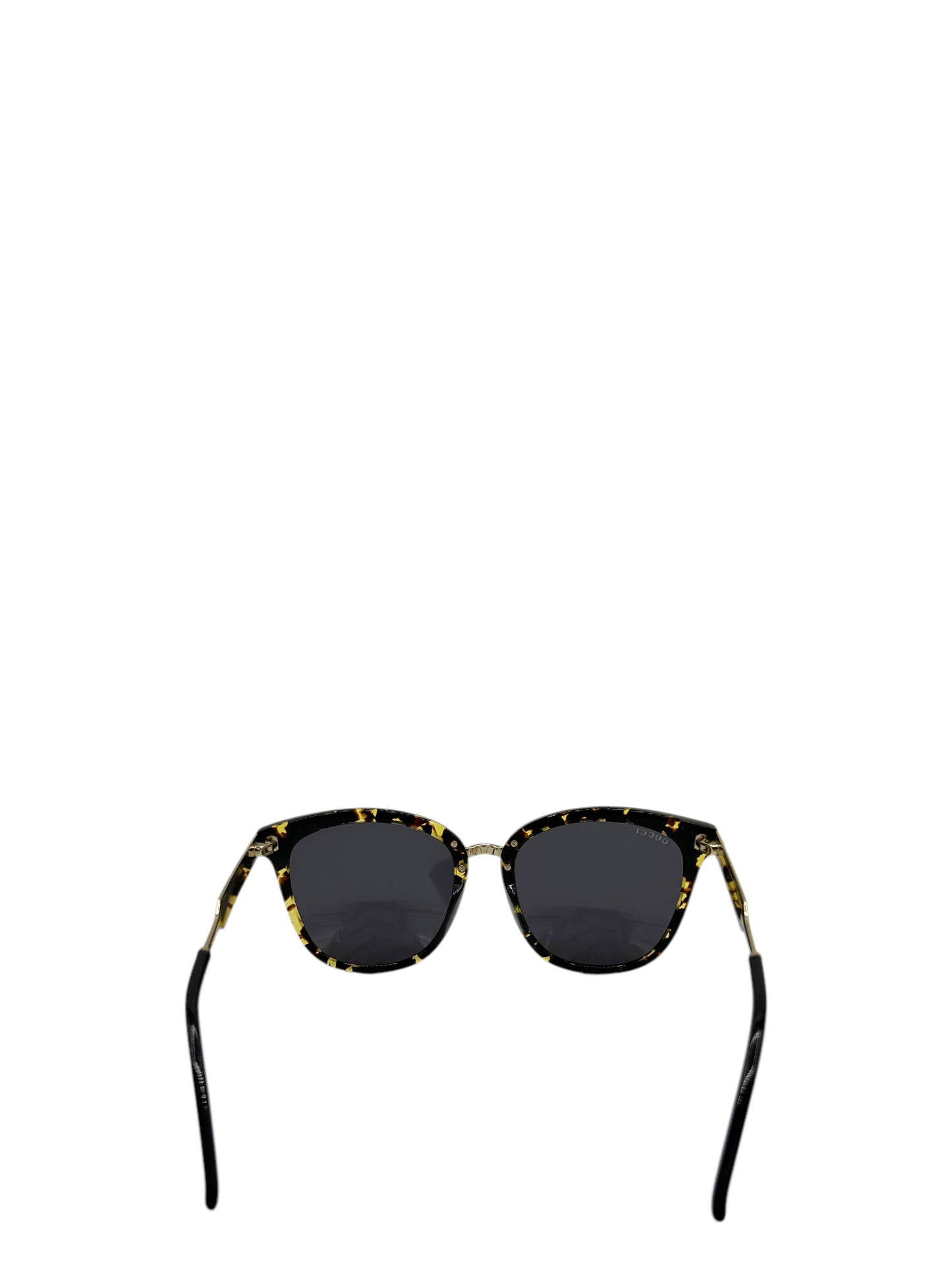 Gucci Black & Gold Tortoiseshell GG0073S Sunglasses