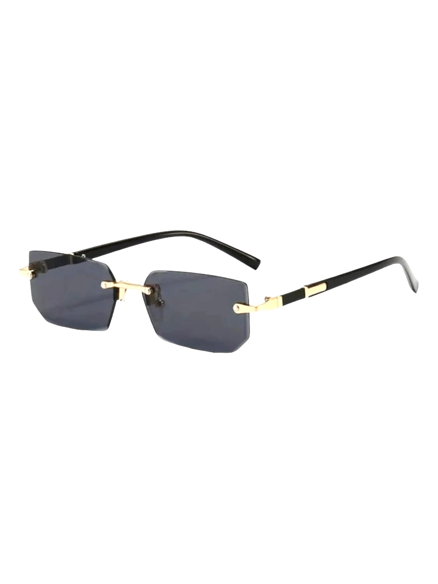 Rectangle Narrow Frameless Everyday Sunglasses