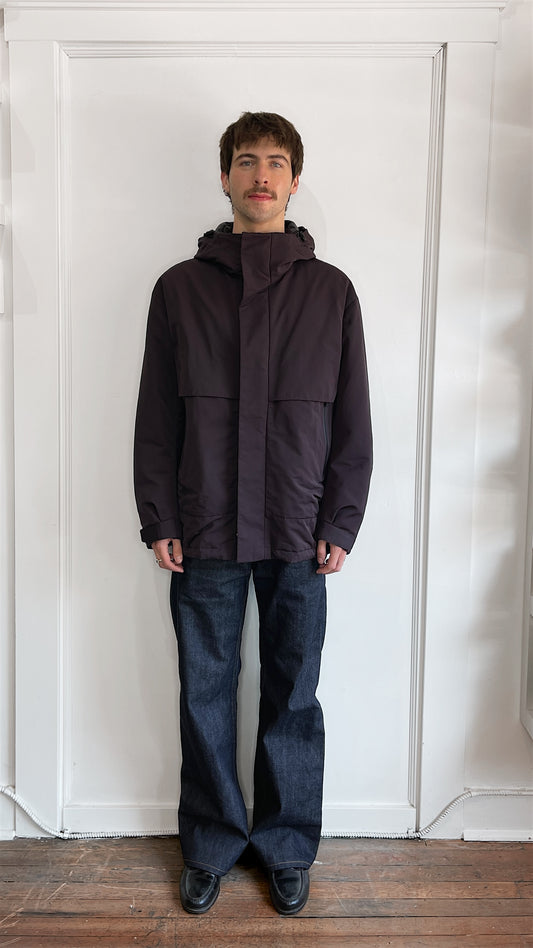 Uniqlo +J Maroon Half Down Filled Jacket Large