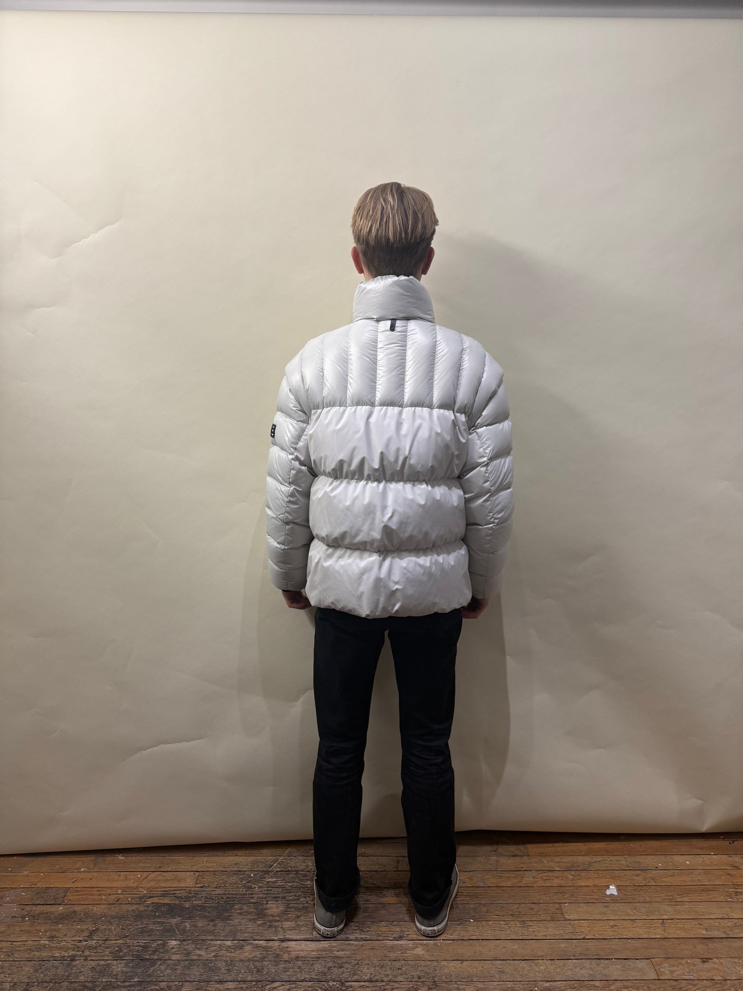 Mackage White Frederic 2-in-1 Convertible Down Coat Large - L